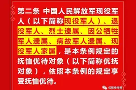 退役军人抚恤补助在条例中已明确，能否再增加旅游、乘车等优待？图片