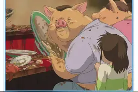 千与千寻：千寻父亲变猪前，竟吃了这个食物，观众：以后不吃了图片