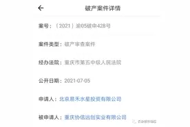 又一开发商被申请破产图片