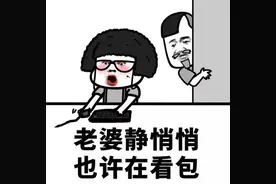 斗图，老婆静悄悄，也许在看包！图片