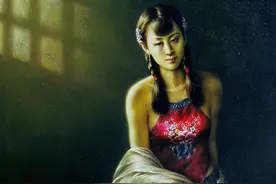 艺术家人体油画中的少女太性感，被评为世界名画中的十大美女之一图片