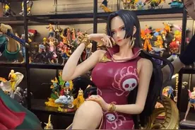 土豪海贼粉，花一年工资购置一比一女帝手办，粉丝：酸了图片