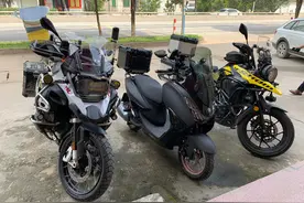 老爸的买菜车再也不用担心倒车了，雅马哈巡鹰125护杠安装篇图片