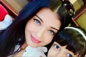 印度美人艾西瓦娅：产后胖成大婶被骂，10岁女儿继承了她的大眼睛图片