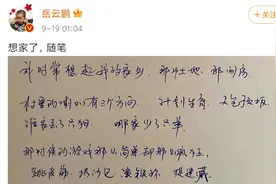 岳云鹏学历低文化不低，凌晨一点睡不着，有感而发写长诗思念家乡图片