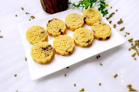 夏天清凉小糕点，低油少糖绿豆糕，夏季孩子解暑必备小零食图片