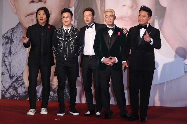 郑伊健陈小春同框,古惑仔5兄弟齐聚,气场太强了