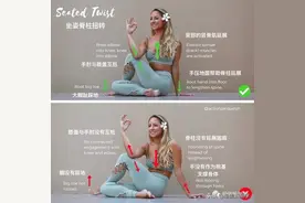 28个常见瑜伽体式“正误对比”图，初学者尤其要注意！（收藏级）图片