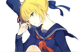 FGO吾王阿尔托莉雅，少女时代无忧无虑的样子，爱了图片