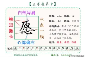 「汉字书写大通关」二年级语文下册：课文14《小马过河》生字精讲图片