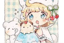 水彩 | 超可爱Q版二次元少女图片