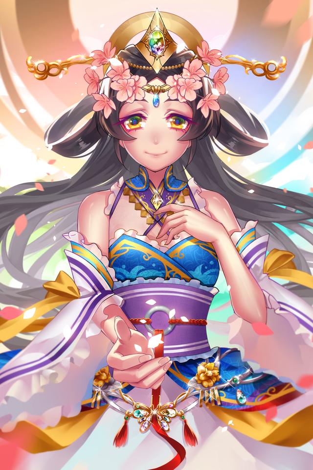 唯美国漫风格《三国罗曼史》游戏卡牌高清原画 女性版三国人物欣赏