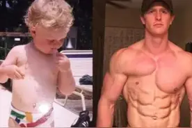 励志！小伙天生少了1块胸肌从小不敢脱衣服，却苦练成肌肉型男图片