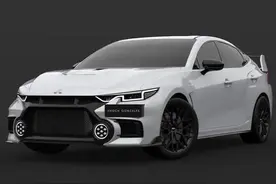 大大的surprise，搭2.0T＋原厂赛车尾翼＋手动，新款三菱evo曝光图片