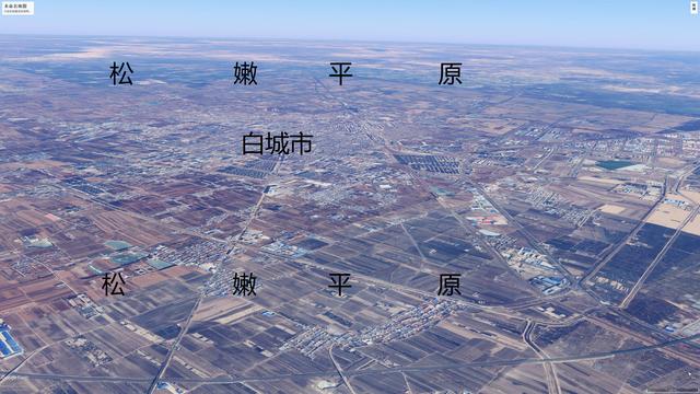 吉林八市一州简便地形图,长春,松原等平正,延吉,通化是山区