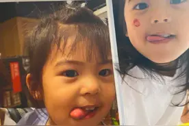 波妞咘咘在家玩捉迷藏，贾静雯小女儿头发浓黑，比姐姐更显活力图片