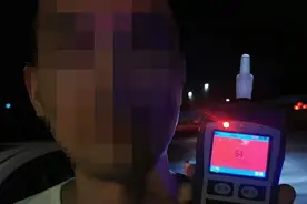 男子吃夜宵后侥幸醉驾 被东莞高速交警果断查处图片