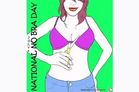 无胸罩日（No Bra Day）图片