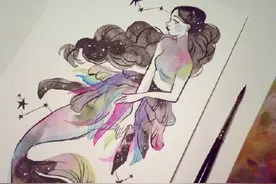 水彩 | 适合上手的美人鱼系列~欧美风~图片