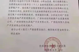 官方出手！扶绥恒大预售资金被监管图片