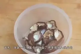 泡香菇水里放一物，快速泡发，只要五分钟，省时又省力