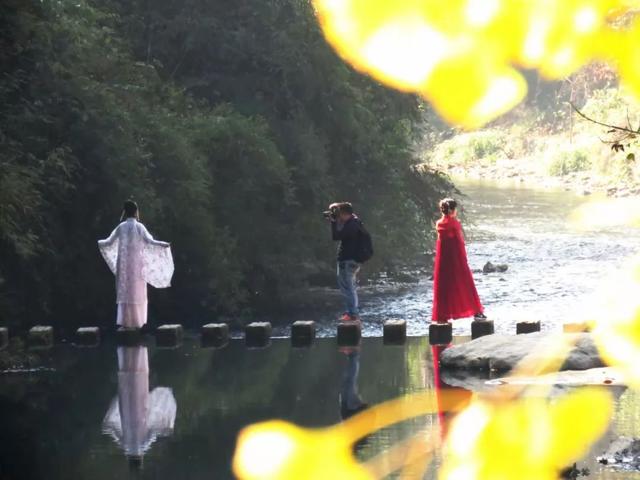 秋风吻尽银杏叶，艳遇醉美帽子峰