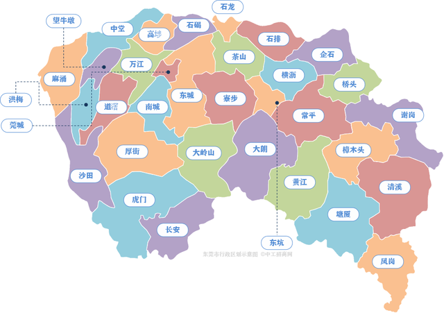 广东21个地级市行政区划图（2021）