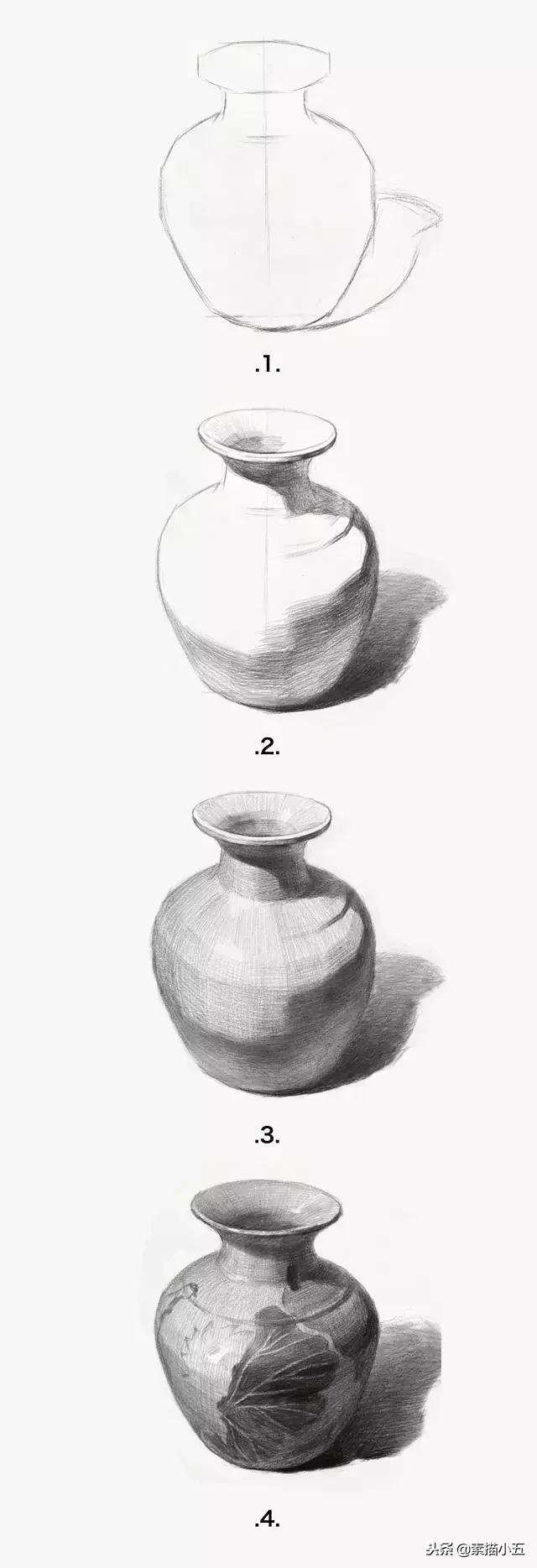 罐子素描色彩考题里都出现,你还不快巩固学一下?