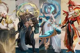 王者荣耀后羿嫦娥情人节限定曝光，梦幻蓝色系，皓月前恋人相依图片