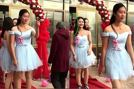 “抢镜伴娘团”走红，出场将新娘挡得严实，新娘：我结婚你结婚？图片