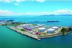 广东首个30万吨级公用油码头投产 位于大亚湾石化区图片