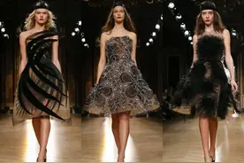 俄罗斯Yanina高定仙裙：黑色与裸色的碰撞，战斗民族的柔情时刻图片