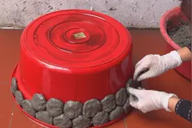 用大盆做的花盆，简单易学图片
