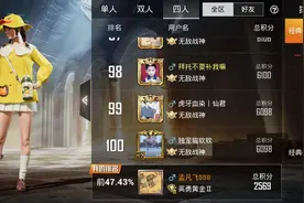 吃鸡玩家打开队友资料后发现了一个1200分的战神，有蹊跷图片