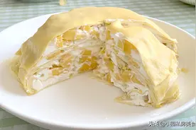 立夏后，开始吃甜品，外面卖68元的芒果千层蛋糕，自己做成本15元图片
