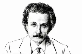 拒绝当总统的爱因斯坦图片