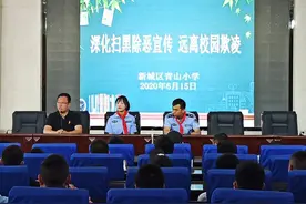 新城区公安分局东街派出所走进青山小学开展普法宣传图片