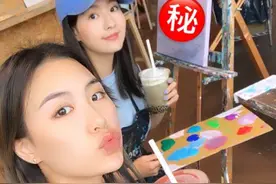 高以翔女友现身画馆绘画，秀多才多艺，力证男友爱上她不是意外！图片
