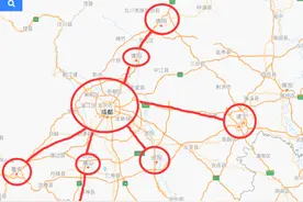 成都城市群8城市城区面积比较：成都、绵阳、资阳、眉山、遂宁等图片