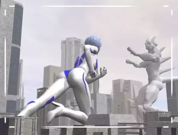 原以为奥特曼皮套中都是男孩，当女奥特曼脱下皮套，太美了