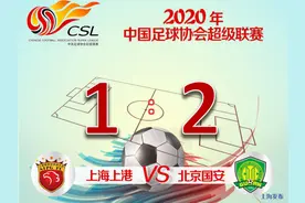 【快讯】上海上港1：2憾负北京国安，下回合11月11日举行图片