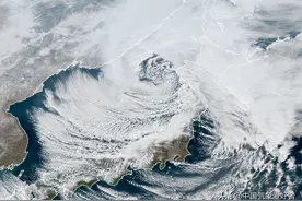 寒潮吹出“台风眼”，日本将遭主力打击！气象厅：局部积雪2米图片