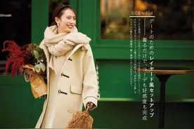 秋冬半裙显高有一手，搭过膝大衣或长羽绒打造层次感，时髦又气质图片