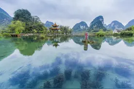 冬游广西 | 袖珍版广西山水！在靖西鹅泉，赏极致秀美风光图片