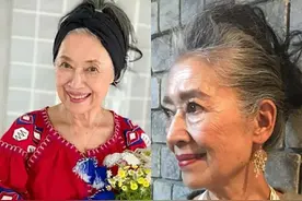 年过70满头银发，这位奶奶的时髦优雅穿搭，告诉你美与年龄无关图片