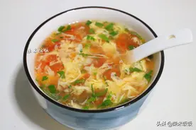 西红柿蛋汤，我喜欢这做法！清爽开胃，吃饱饭也能喝一碗图片