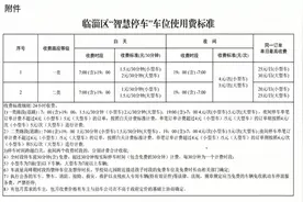 执行标准公布！6月1日起，淄博一区县“智慧停车”车位开始收费！图片
