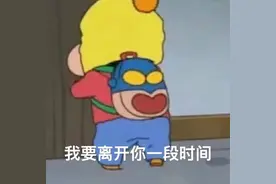 搞笑熊猫头：我要离开你一段时间图片