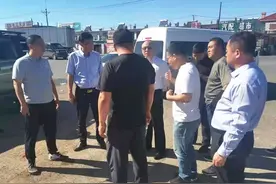 锦州市太和区委书记张大军到新民街道检查指导大外环拆迁及围挡拆除工作图片
