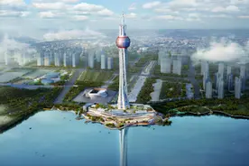 448米！它被誉为西北第一高塔，银川新地标，如今被通报难以建成图片